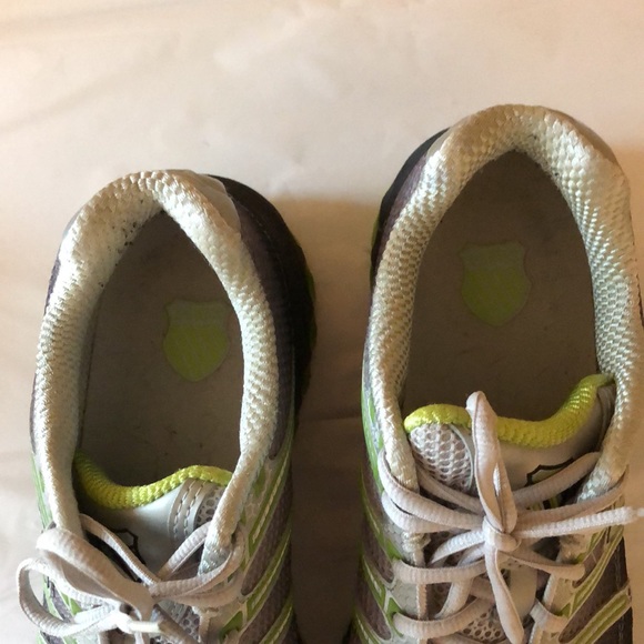 K-Swiss Gray and Green Athletic Shoes - Picture 7 of 7